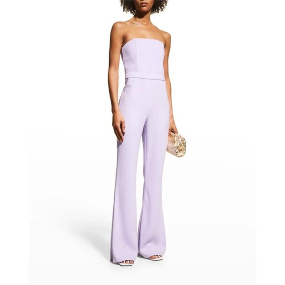 NWT Alice + Olivia Lavera Lavender Strapless Jumpsuit - Size 2 - Picture 2 of 16